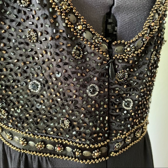 Sue Wong Nocturne Silk Beaded Cocktail Dress - Picture 7 of 15